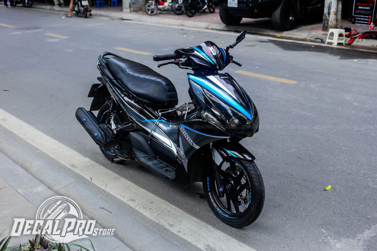 Tem xe  Air Blade 2011 Blue Grey Candy - Ảnh 4