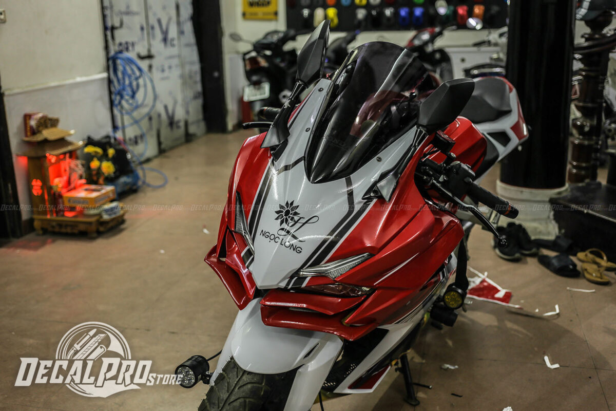 CBR 250RR Tem trùm đỏ trắng - Ảnh 5