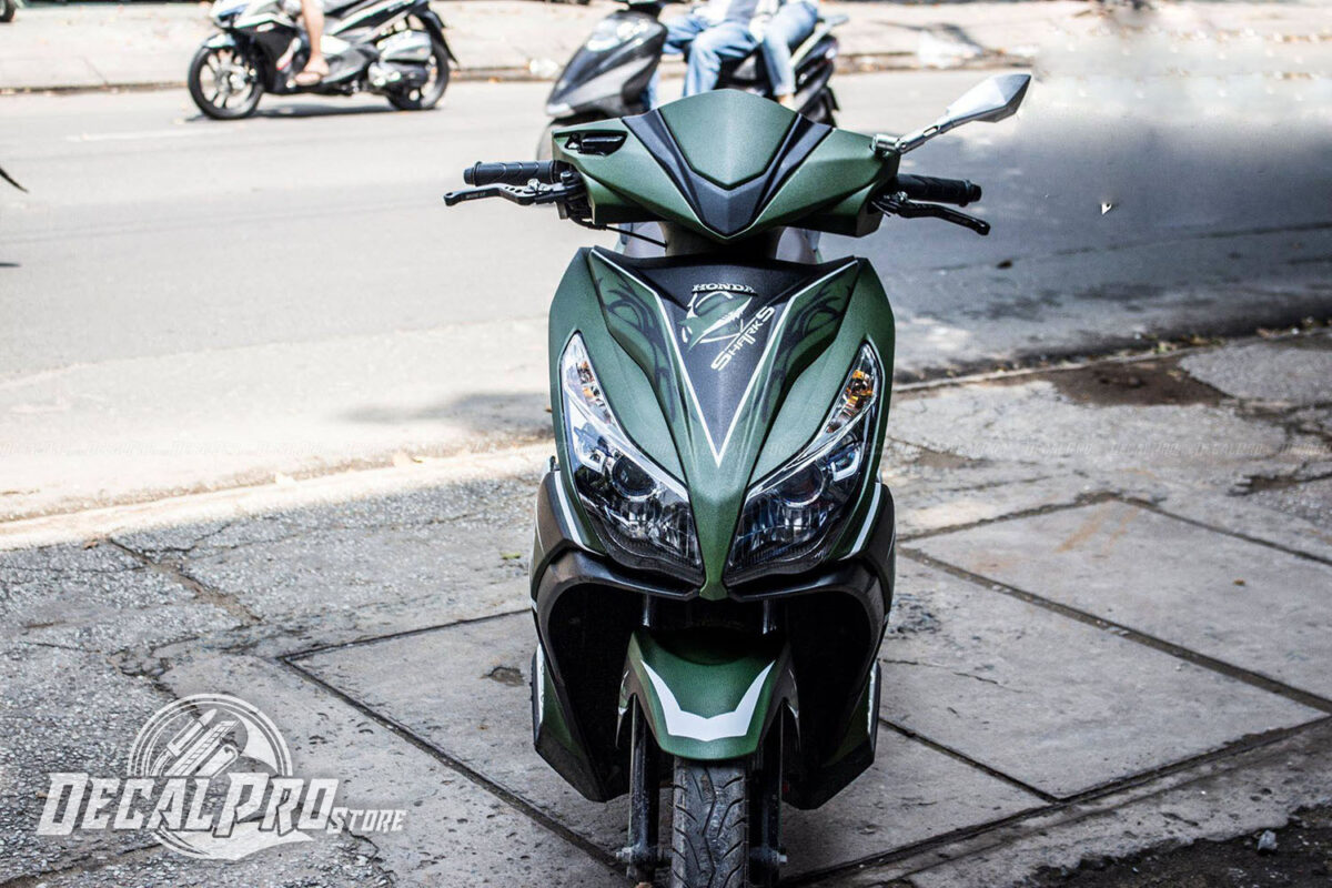 Tem xe Air Blade 125 Army Sharks - Ảnh 2