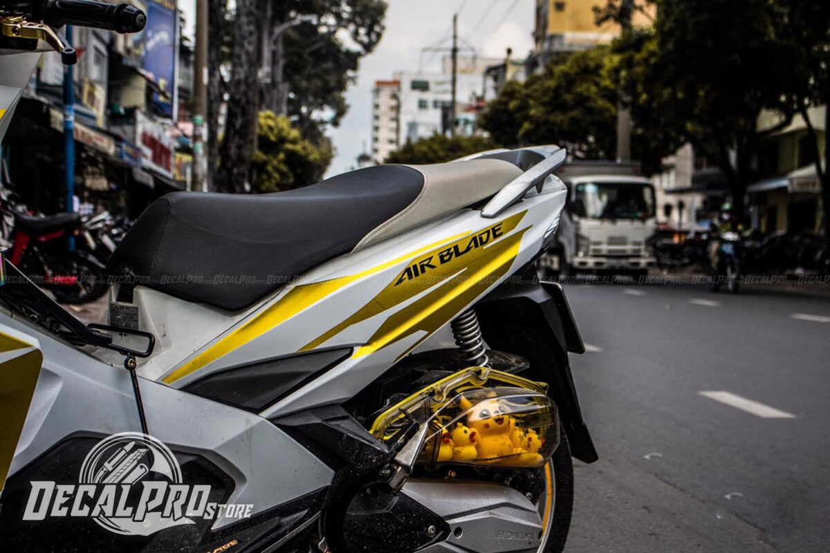 Tem xe Air Blade 2016 Tem Rời Điểm Vàng Xước - Ảnh 2