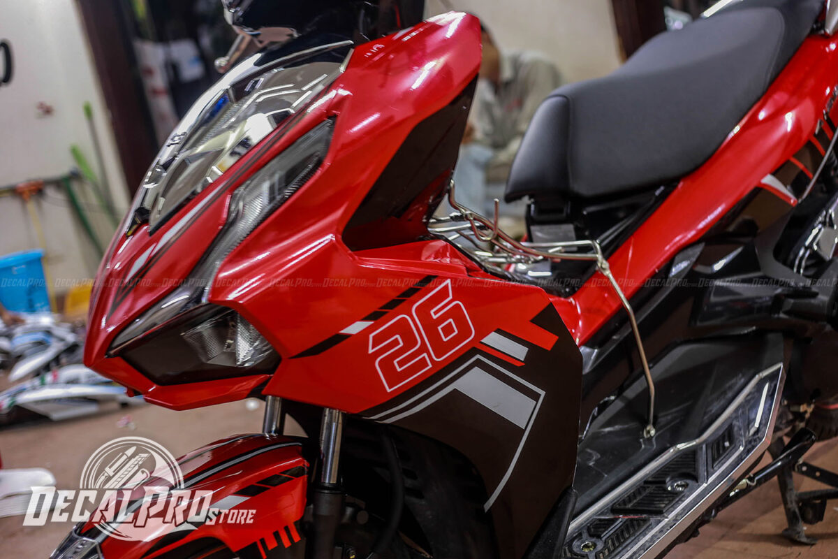 Tem xe Air Blade 2020 Red Black - Ảnh 4