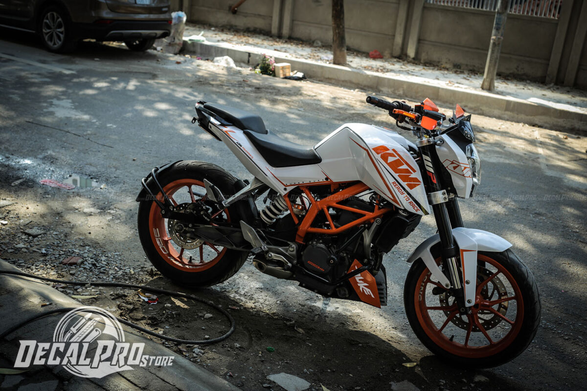 Tem xe KTM Duke Phối Cam Trắng - Ảnh 3