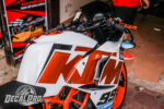 Tem xe KTM RC White Orange Candy - Ảnh 3