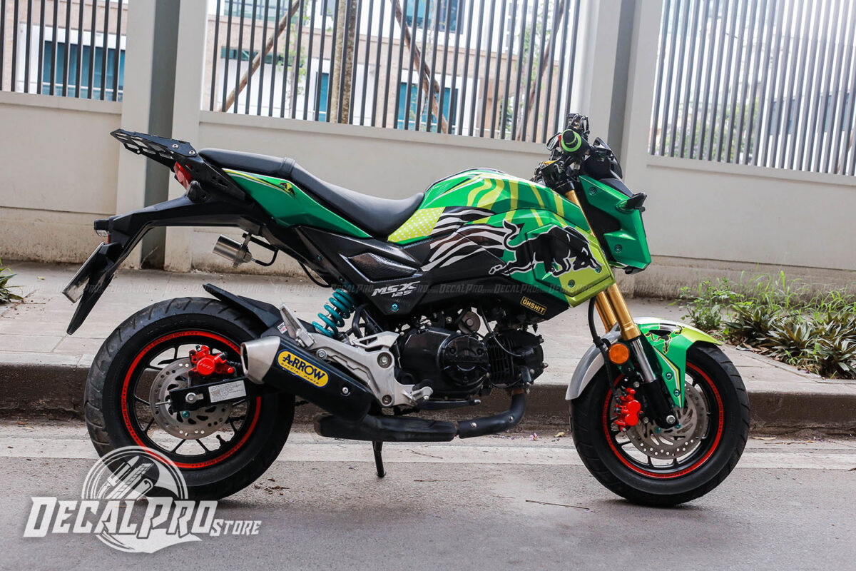 Tem xe MSX 2017 Green Bull - Ảnh 5