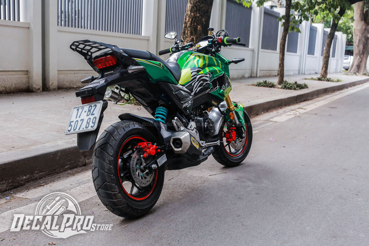 Tem xe MSX 2017 Green Bull - Ảnh 4