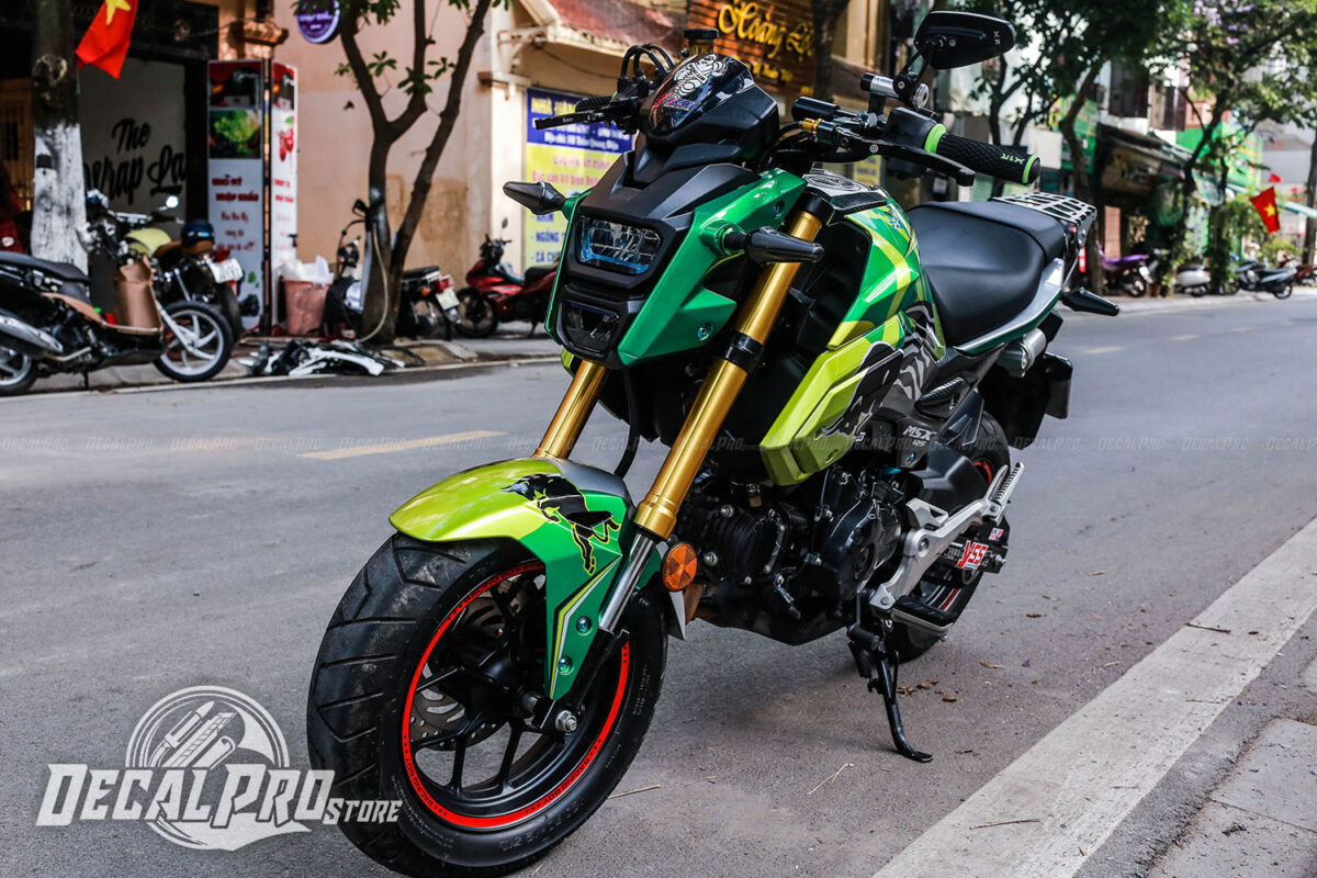 Tem xe MSX 2017 Green Bull - Ảnh 2
