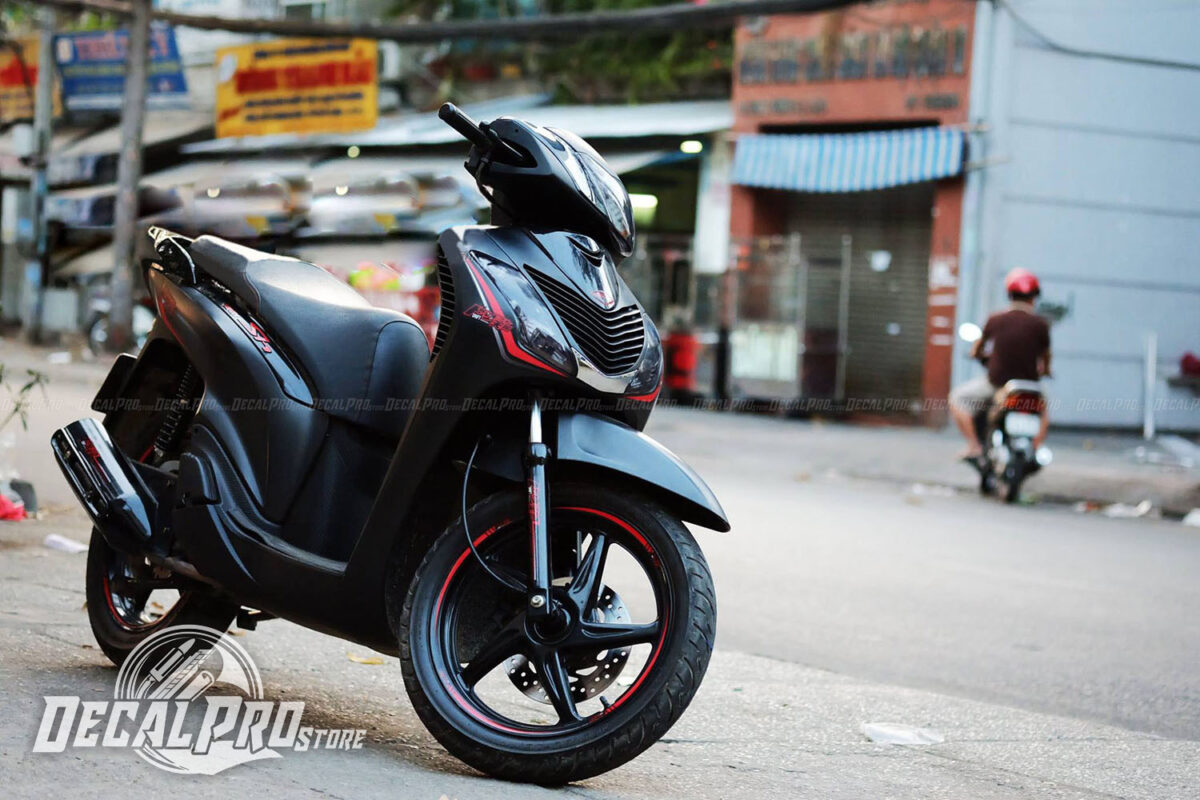 Tem xe SH 2011 Black Drift (tem rời) - Ảnh 2