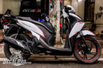 Tem xe Honda SH 2017 Black White Simple