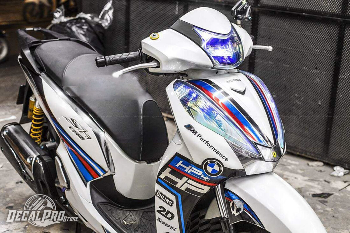 Tem xe Honda SH300I Blue HP4 Chrome - Ảnh 2