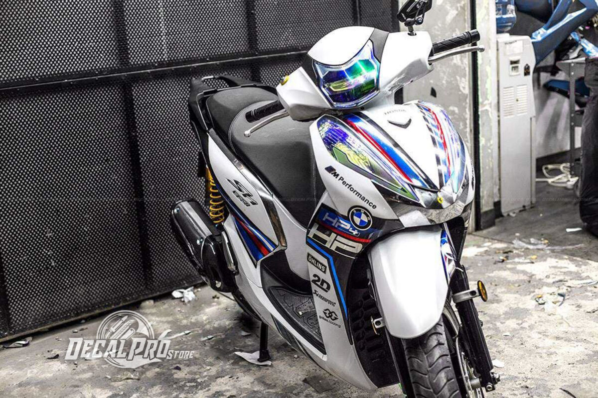 Tem xe Honda SH300I Blue HP4 Chrome - Ảnh 3