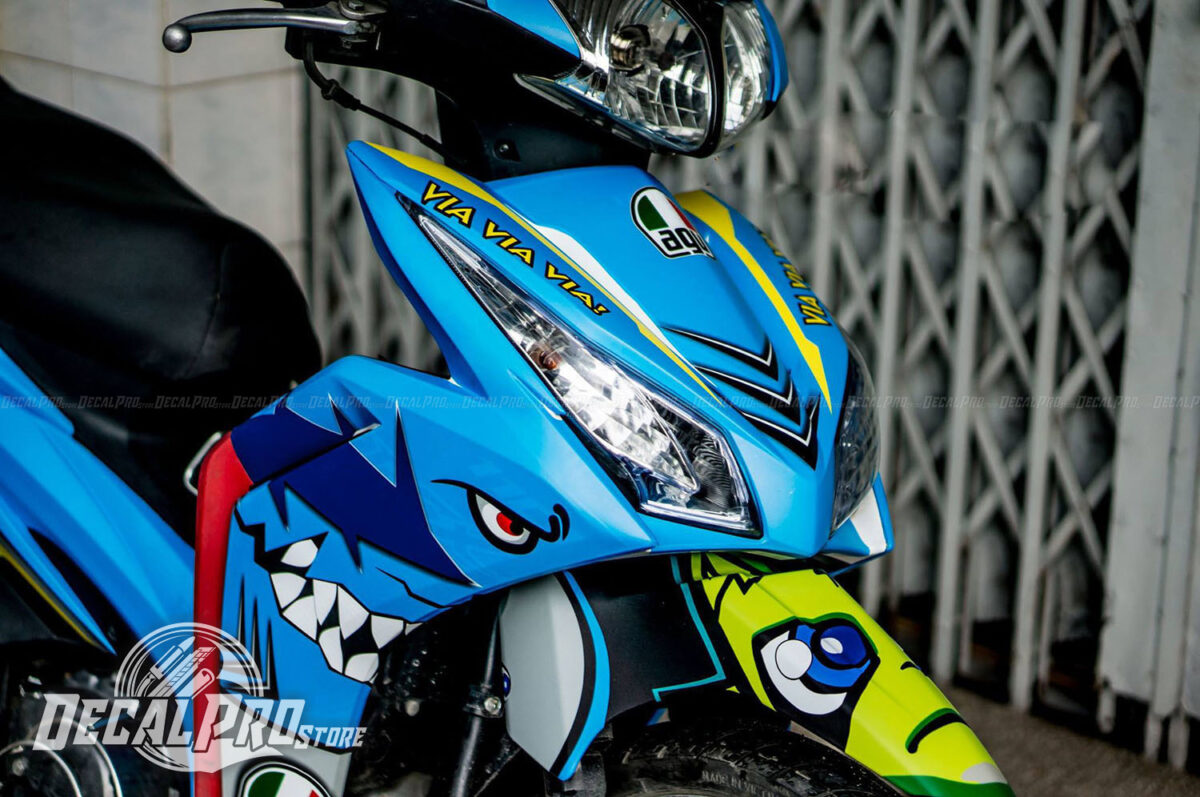 Tem xe  Wave RSX 2012 Blue Shark - Ảnh 2