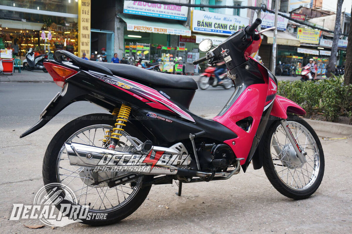 Tem xe Wave Alpha  Black Pink - Ảnh 2