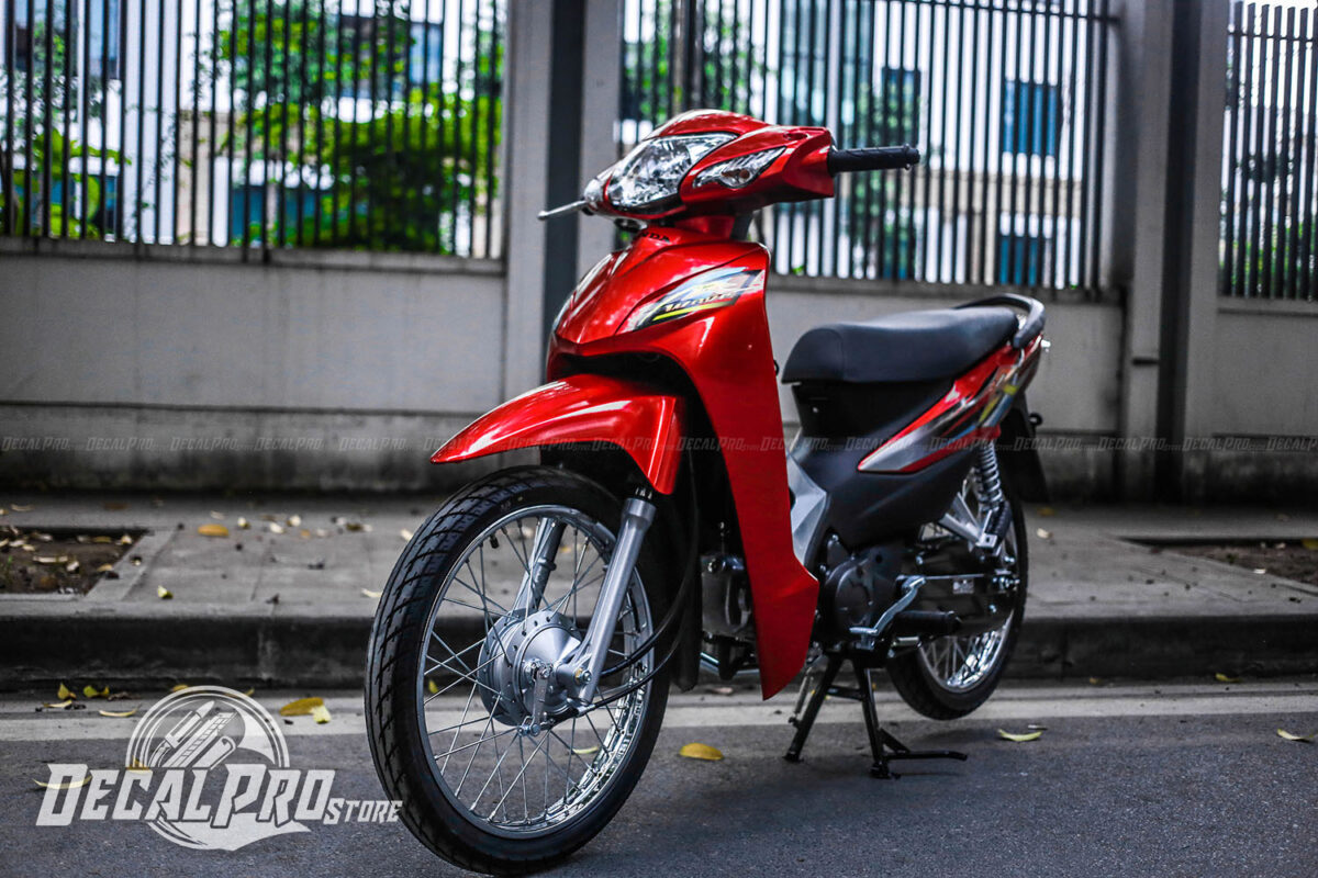 Tem xe Wave Alpha Tem rời đỏ thường - Ảnh 4