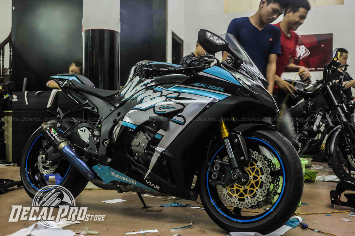 Kawasaki ZX10R Blue Candy - Ảnh 3