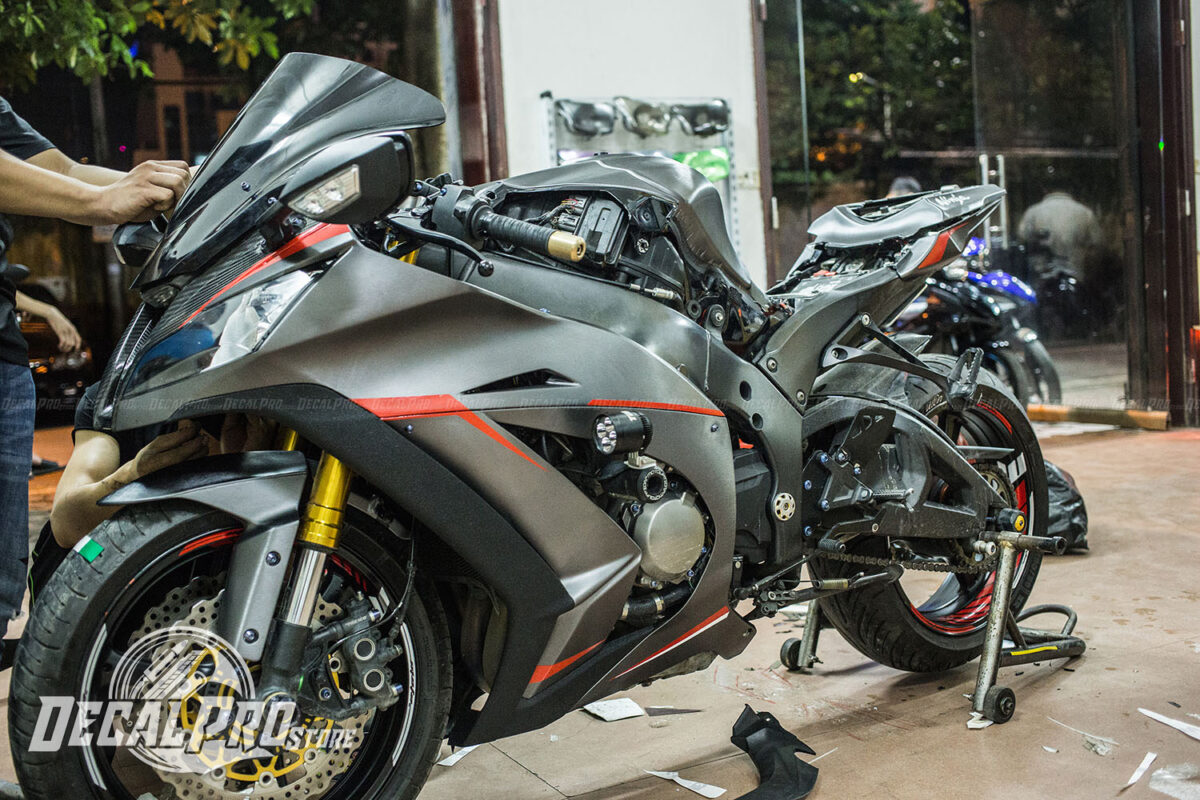 Kawasaki Ninja ZX10R Nhôm xước xám - Ảnh 3