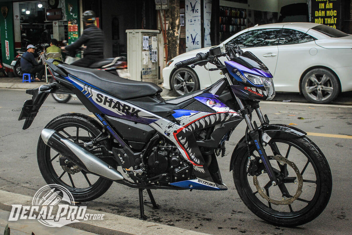 Suzuki Raider Shark Aluminium - Ảnh 2