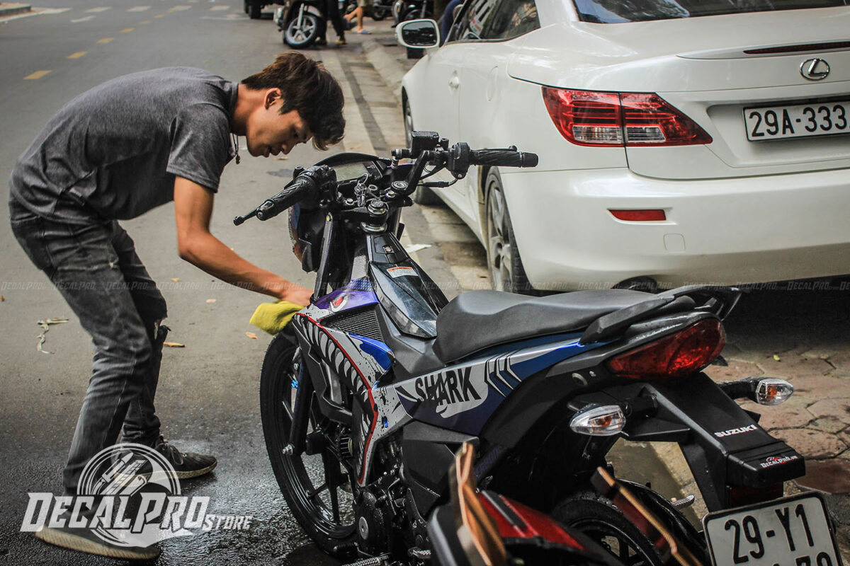 Suzuki Raider Shark Aluminium - Ảnh 4