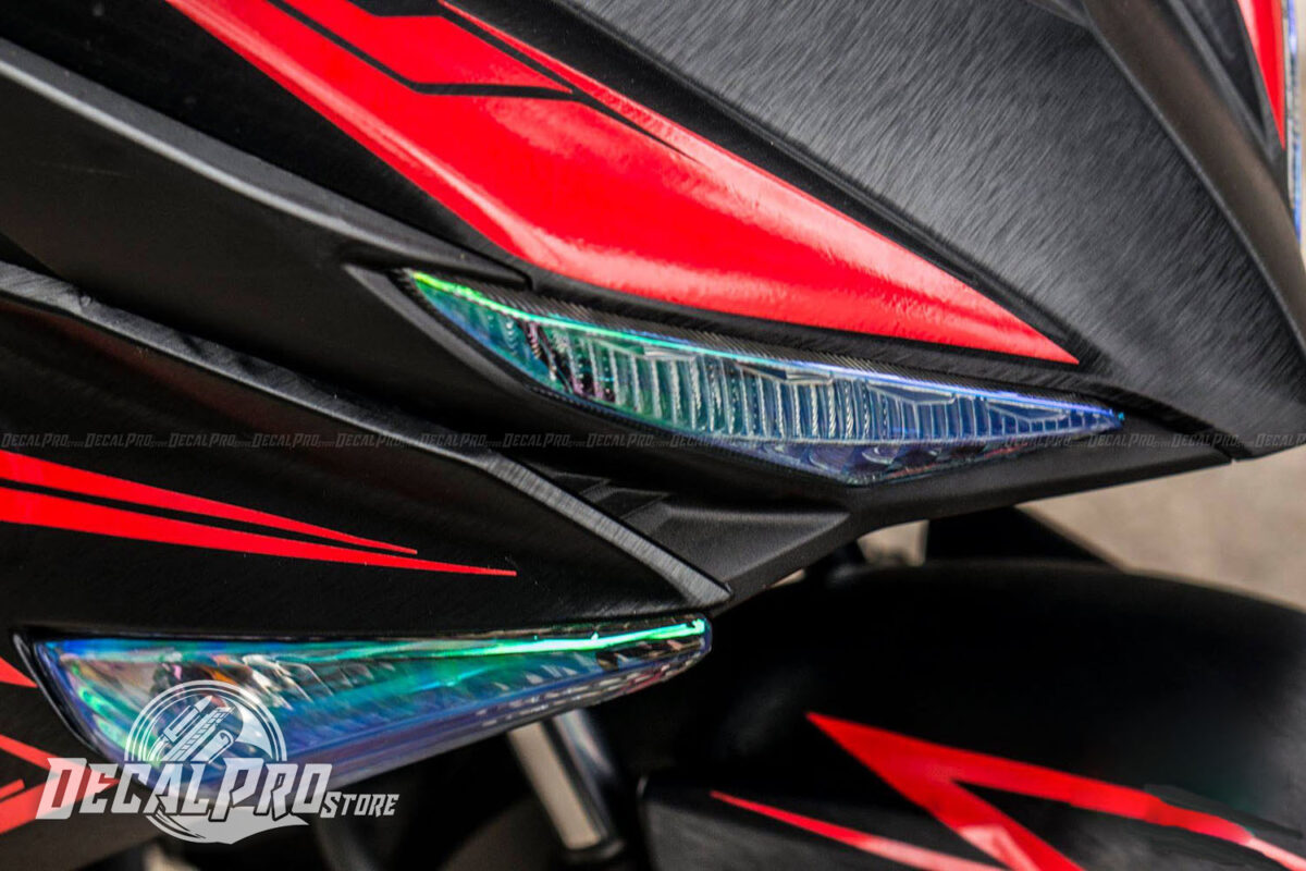 Exciter 150 Đen Xước Tem Rời Phản Quang Đỏ - Ảnh 5