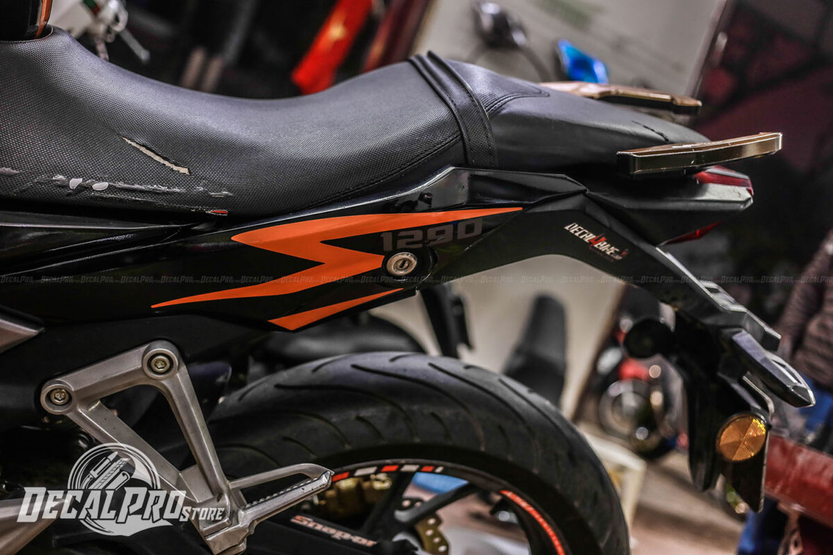 Tem xe Honda CB190 Orange Candy - Ảnh 2