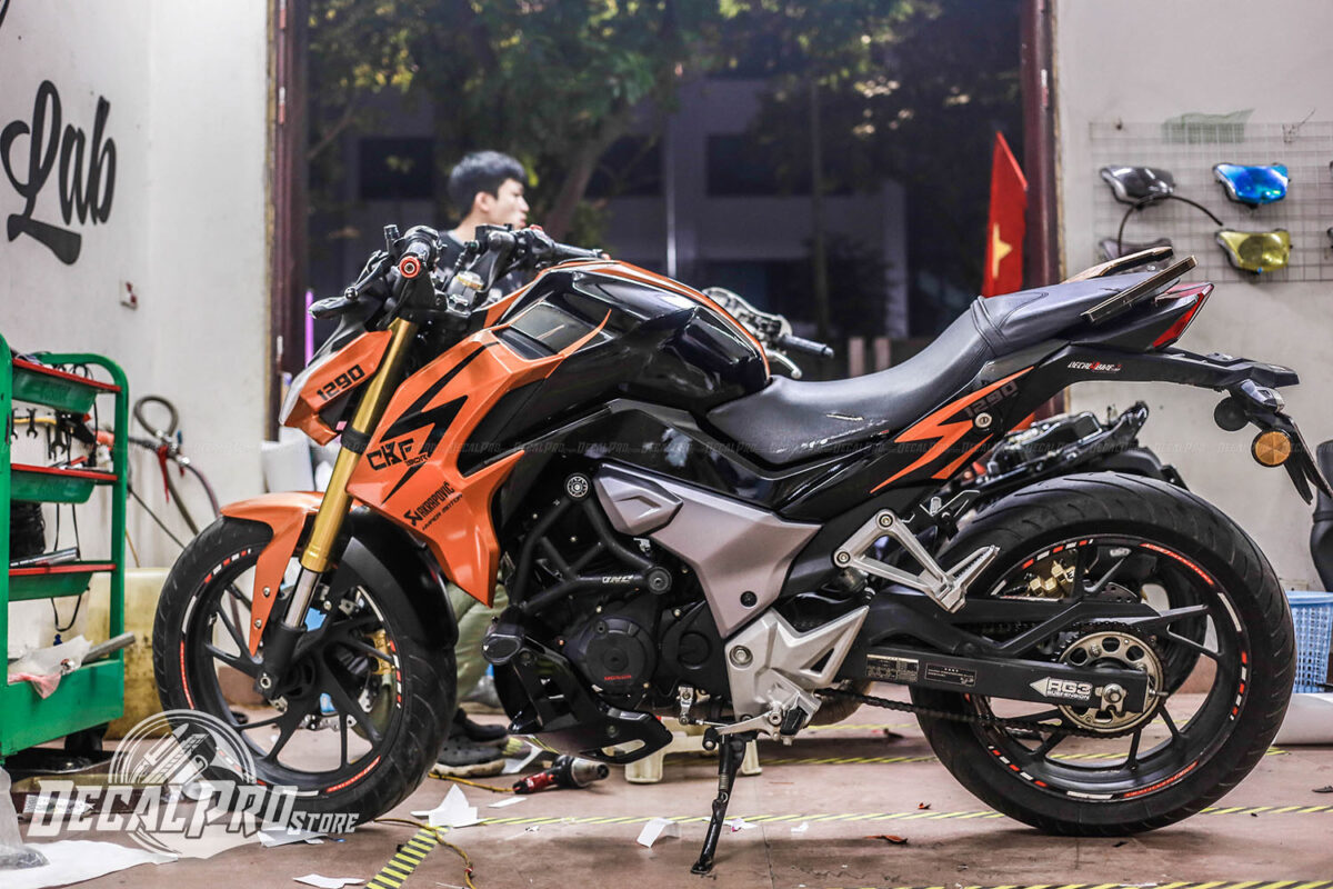 Tem xe Honda CB190 Orange Candy - Ảnh 3