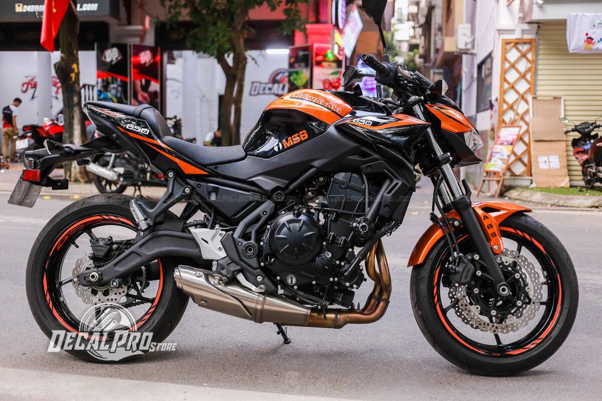 Kawasaki Z650 Orange Black Candy - Ảnh 5
