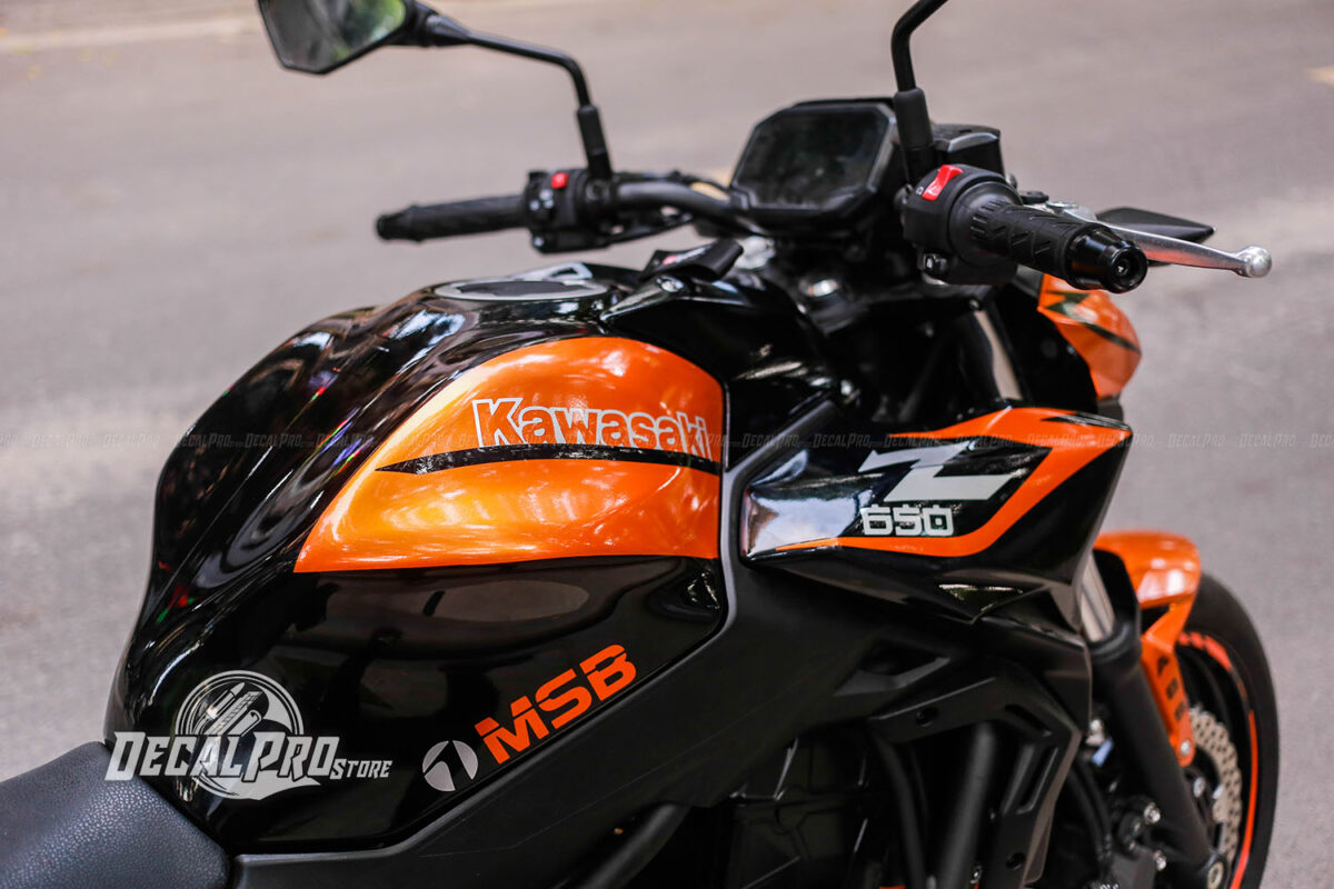 Kawasaki Z650 Orange Black Candy - Ảnh 2