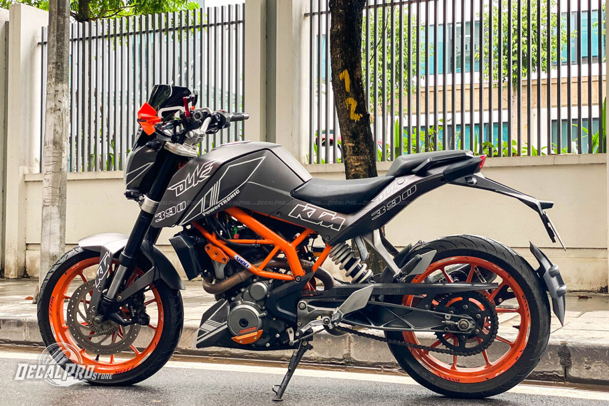 Tem xe KTM Duke 390 Brush Grey  ft Duke Lighting - Ảnh 3