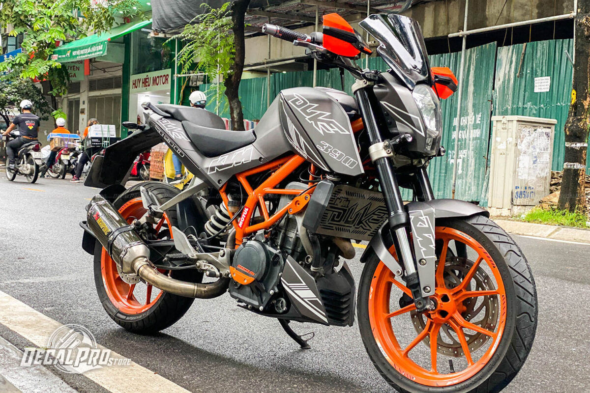 Tem xe KTM Duke 390 Brush Grey  ft Duke Lighting - Ảnh 2