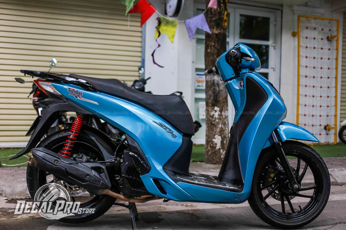 Tem xe Honda SH Blue Candy - Ảnh 5