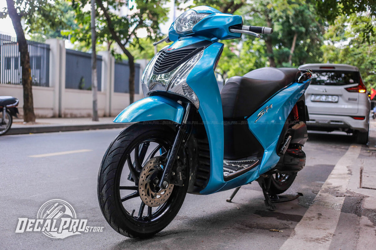 Tem xe Honda SH Blue Candy - Ảnh 4
