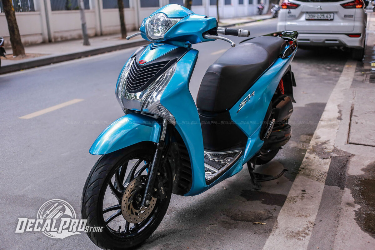 Tem xe Honda SH Blue Candy - Ảnh 3