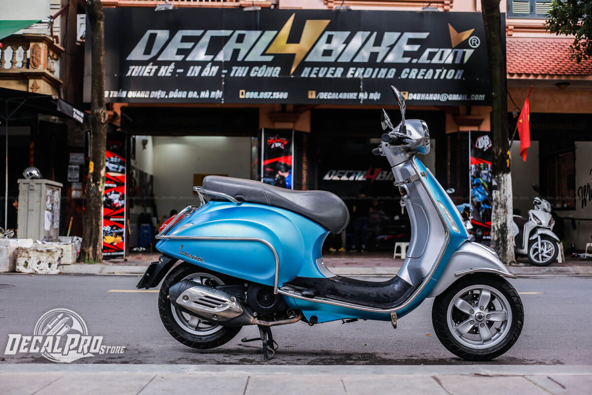 Vespa Primavera Blue ft Silver - Ảnh 5