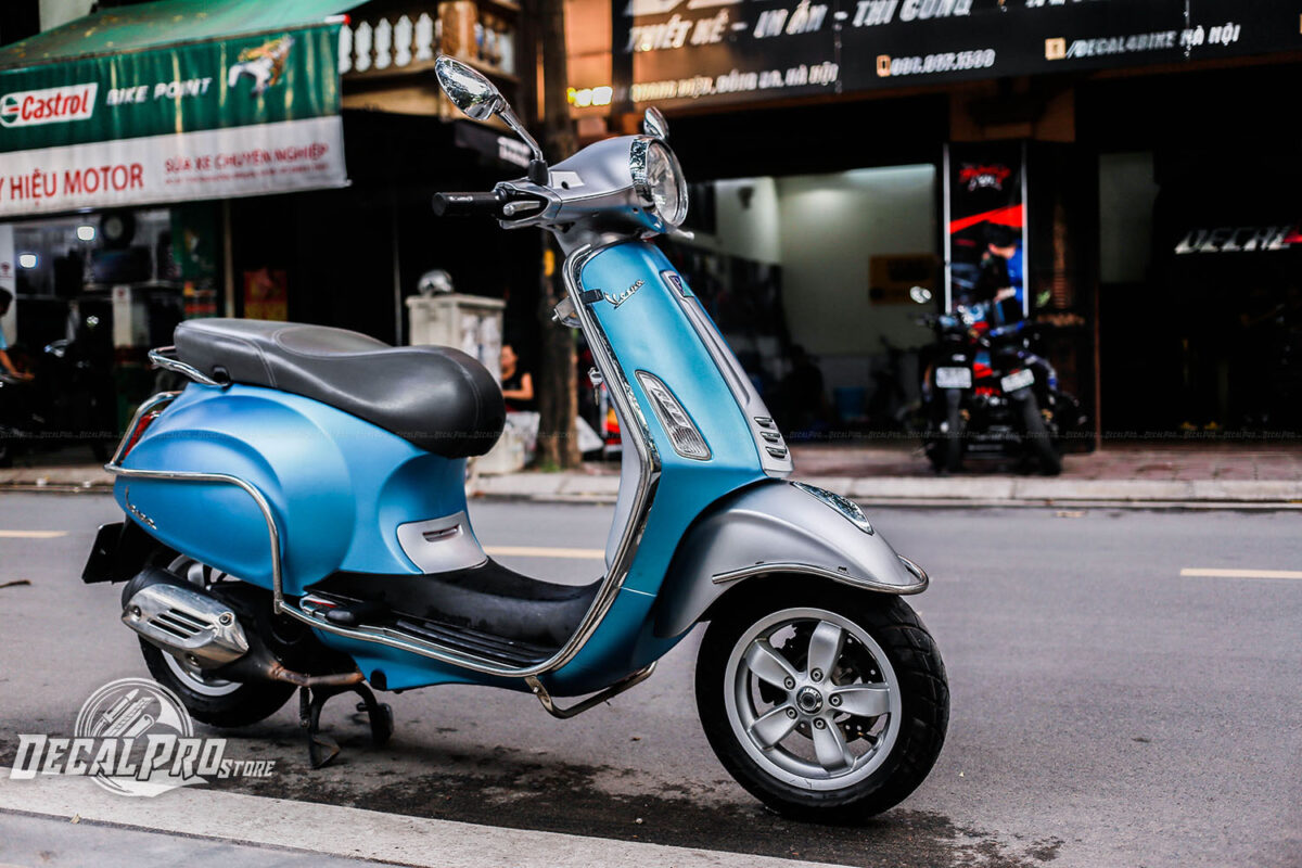 Vespa Primavera Blue ft Silver - Ảnh 4