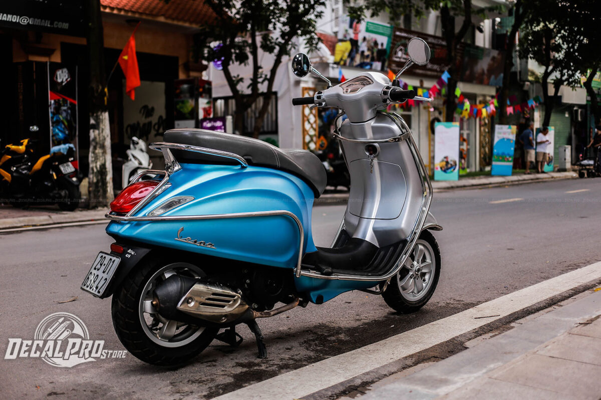 Vespa Primavera Blue ft Silver - Ảnh 2
