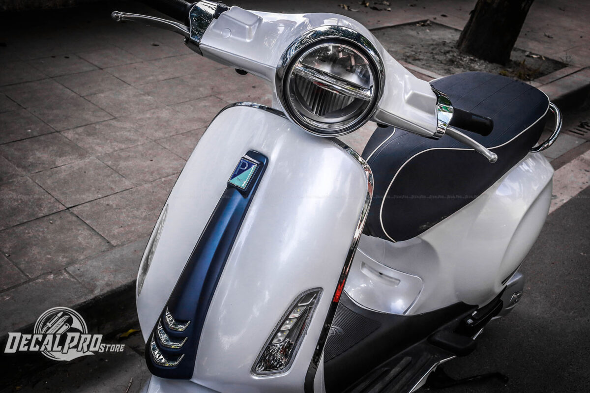 Vespa Primavera Pearl White - Ảnh 4