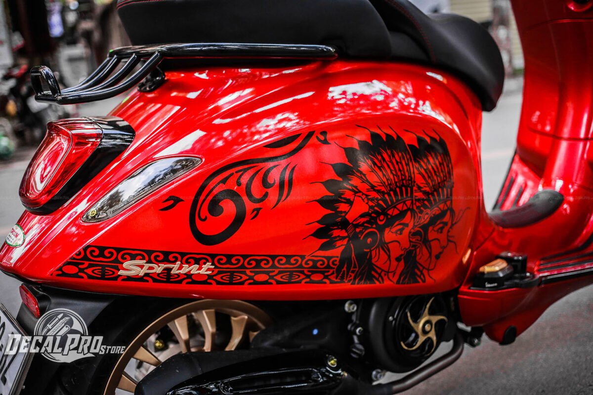 Vespa Sprint Black Native (Tem rời) - Ảnh 4