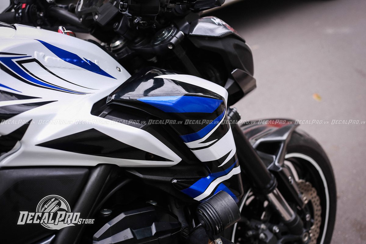 Kawasaki Z900 White Black Blue - Ảnh 5