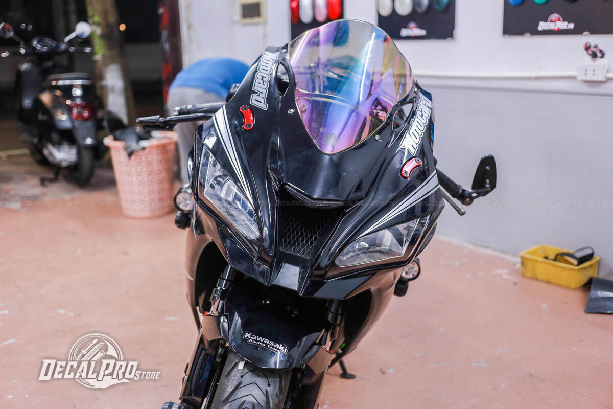 Kawasaki ZX10R Black Gloss Silver Candy - Ảnh 2