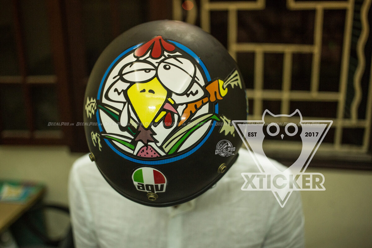 Tem mũ bảo hiểm AGV Crazy Chick - Ảnh 2